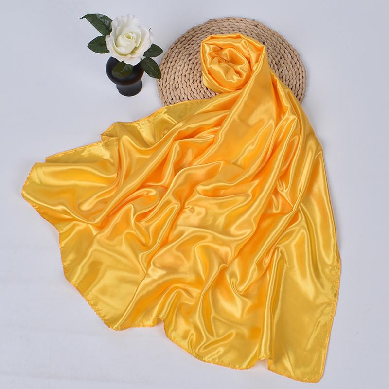 90cm Silk Scarf Scarftop Headwraps For Woman Fashion Four Seasons Hair Accessories Hijab Foulard Bandana Femme Headscarf