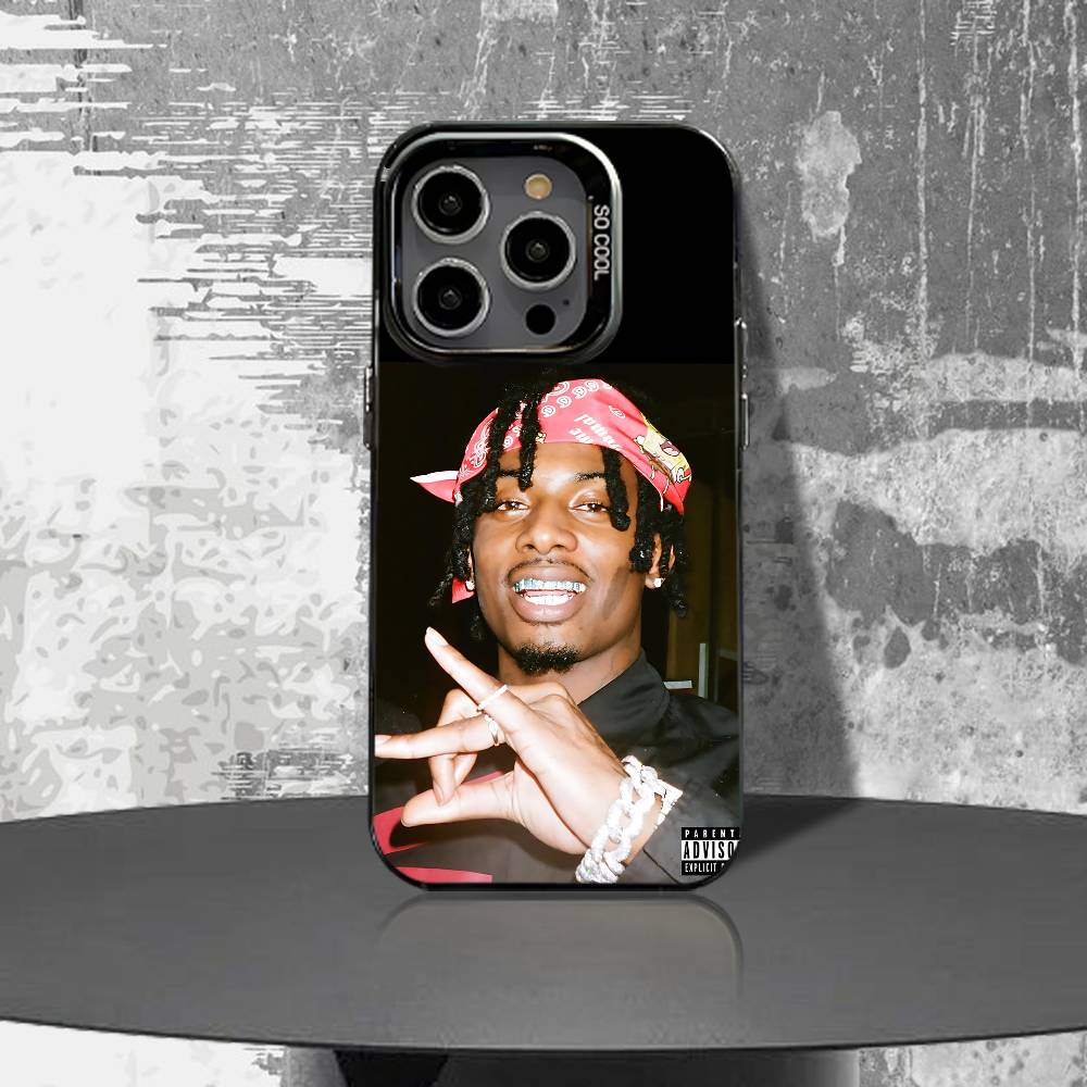 Funny P-Playboi C-Carti Memes Phone Case For iPhone 17,16,15,14,13,12,11,Air,X,XR,Pro,Max,Plus IMD Silver Shell
