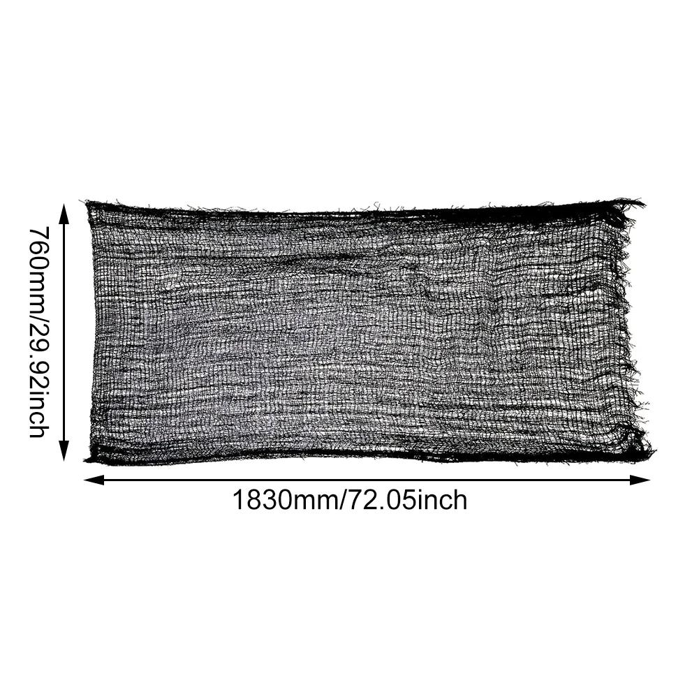 Halloween Decoration Black Gauze 183x76cm Artificial Spider Web For Haunted House Decor DIY Creepy Cloth Home Decor Party Props