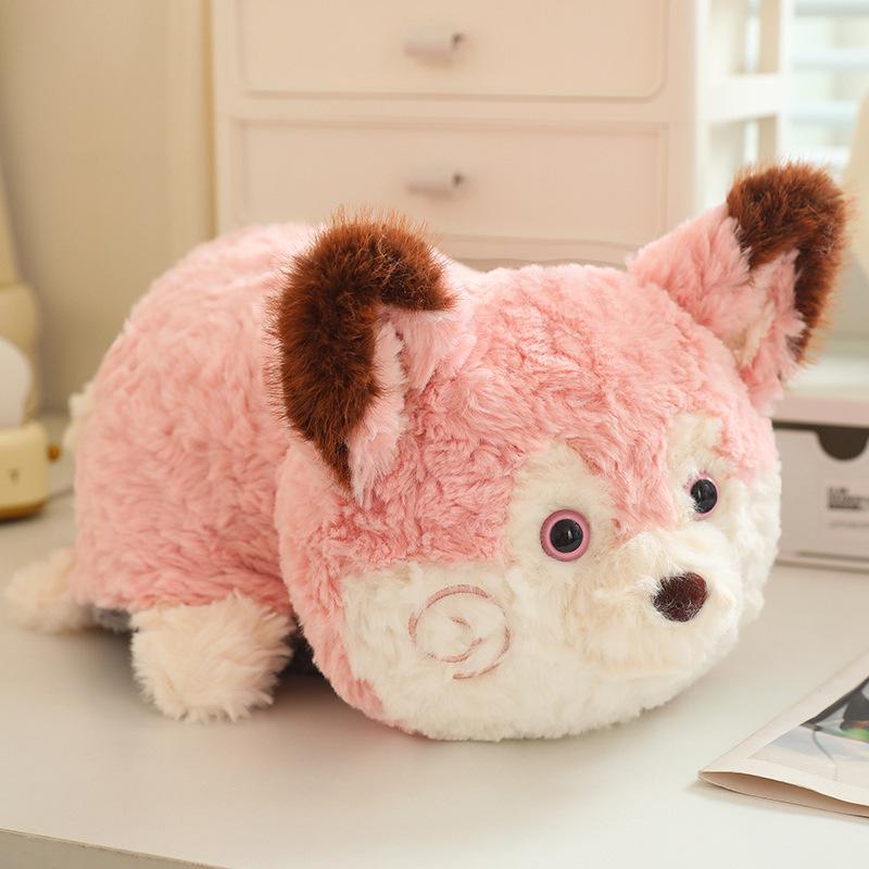 

Плюшевая игрушка - Милые друзья лиса и собака для детей 30 cm розовый/белый