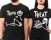 Halloween Couple Shirts: Skeleton Costume Matching Tees