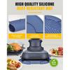 Silicone Heat-Resistant Mat for Ninja Crispi Glass Air Fryer | Reble Fireproof Heat Resistance Hot Pad | Anti-Slip Kitchen Countertop Protector |