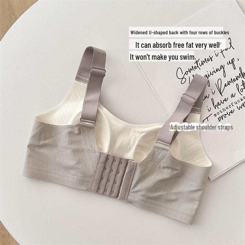Bequemer, ultradünner nahtloser BH für Frauen mit großer, kleiner oder seitlicher Brust; Anti-Durchhang, große Größe, ohne Bügel.