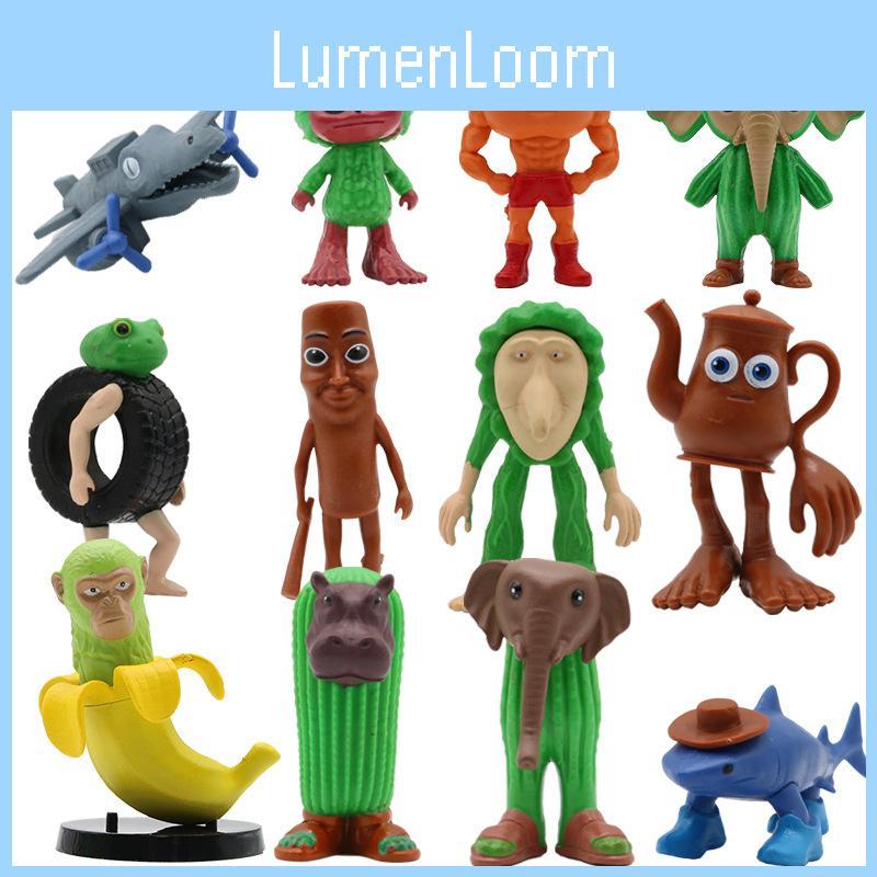 Shoes Tungtungtungsahur Wearing Sharks Bananas Monkeys Animals Ornaments Desktop