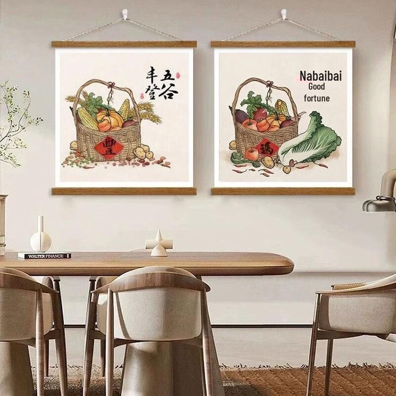 Leduo Time Минималистичное настенное искусство в виде свитка из массива дерева