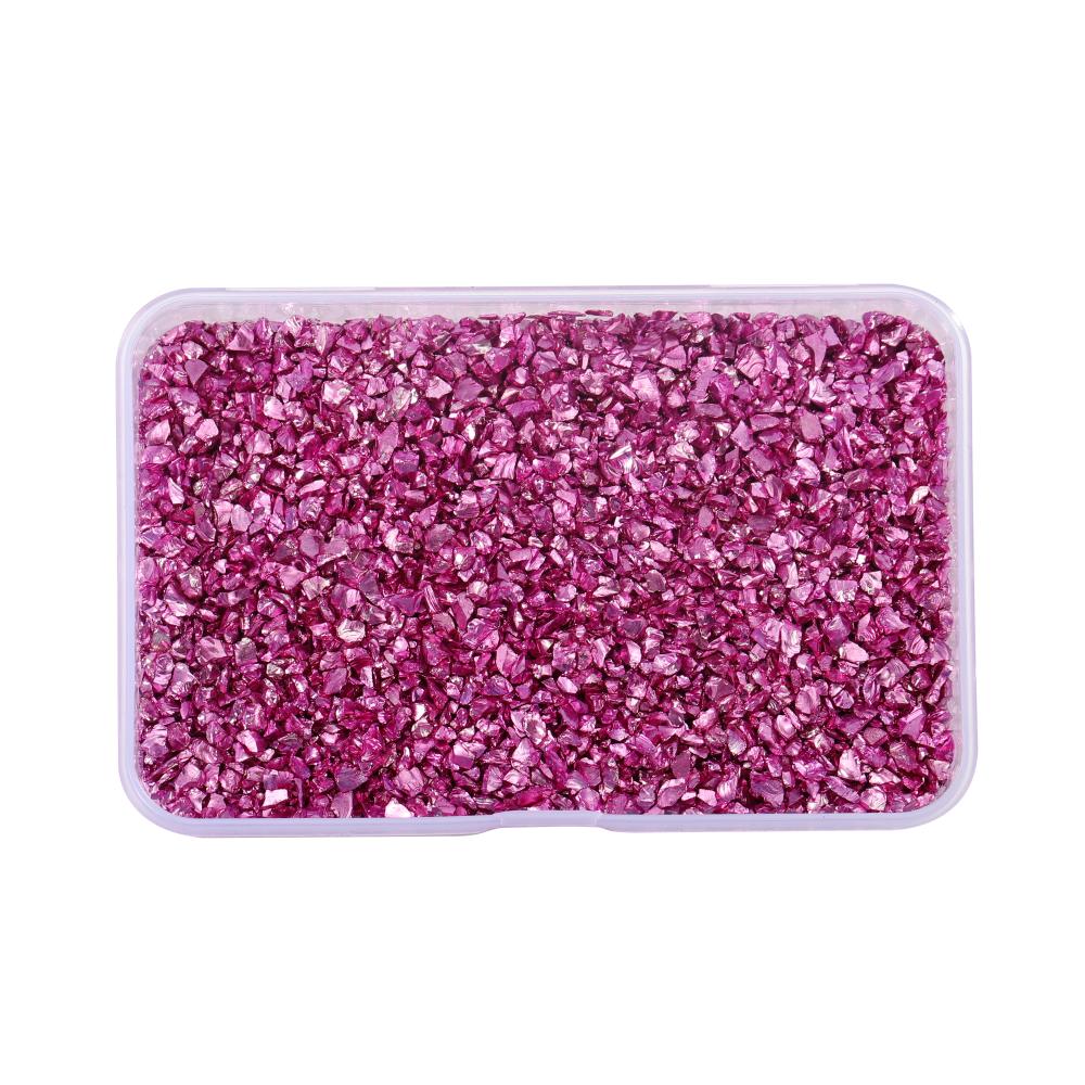 30/50/80 g/caixa cor pedras de vidro esmagado resina enchimento para diy resina cola epoxy molde irregular cristal arte do prego decoração jóias fazendo