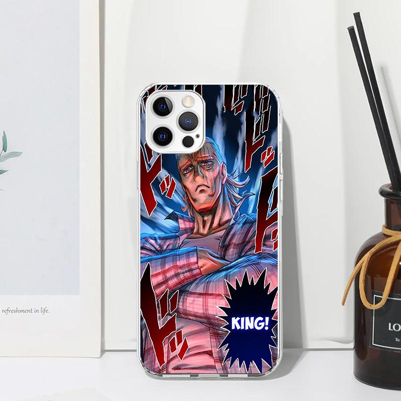 One P-Punch-Man Saitama King Phone Case For Iphone 17 Air 16 15 Plus 16E 14 Pro Max 13 Mini 12 11 7 8 SE Fundas Soft Back Cover