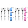 Compacts Multifunction Outdoor Dining Set Durability Spoon Fork Knifed Camping Gear for Campers Traveler