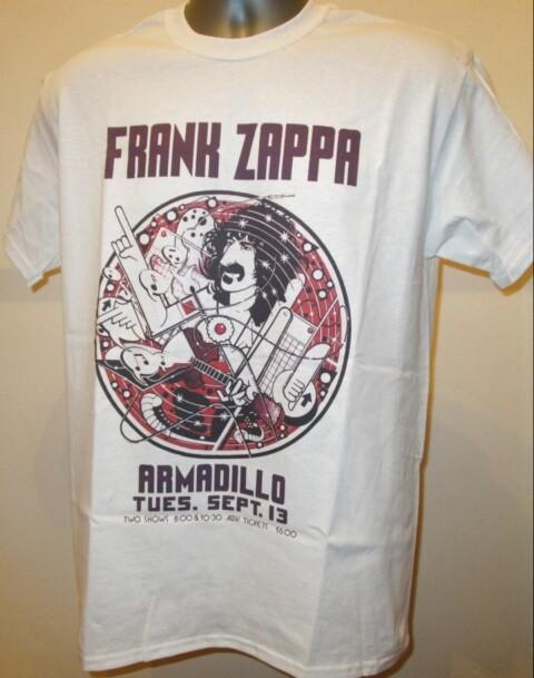 Frank Zappa Armadillo Texas Poster T-shirt Rock Music Mothers Of Invention T155 S
