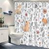 Whimsical Winter Forest with Deer and Birds Shower Curtain - Water-Resistant, Easy to Clean, Adds a Cozy and Nature-Inspired