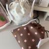 Drawstring Cosmetic Decorative Star And Wing Pattern Pocket Canvas Dustproof for Travel Essential 55KF
