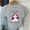 Unicorn Graphic T Shirts Funny Middle Finger Print T Shirt Y2K Aesthetic Clothes for Women Harajuku Fashion Tee Shirt Summer Top