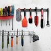 Stainless Steel Detailing Brush Holder Wall-Mounted Storage Rack 6-Hook Organizer for Car Detailing Tools
