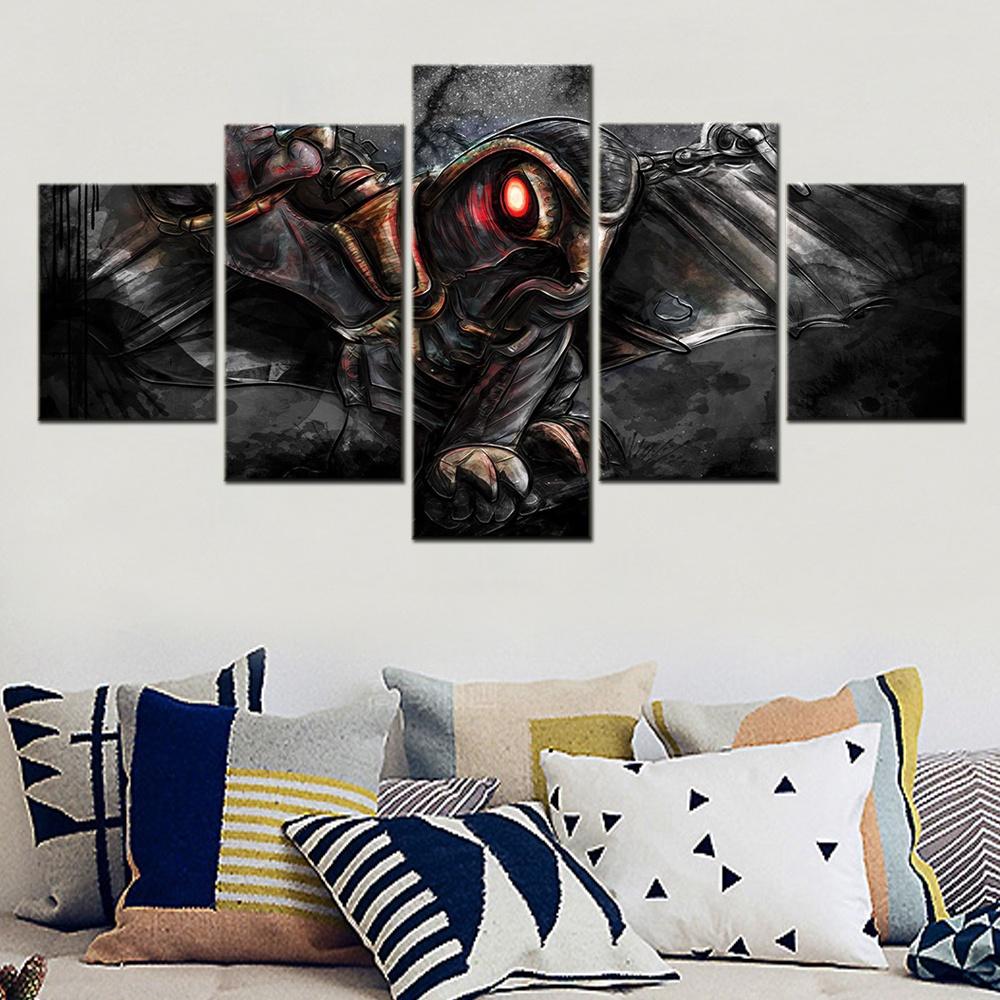 

Canvas Painting 5 Pieces Video Game Painting Songbird Printing Inspired Wall Art Picture Decor Living Room Poster Artwork Gifts 20x35 20x45 20x55cm