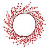 Festive Red Berry Wreath: Christmas & New Year Door/Window Hanging Ornaments