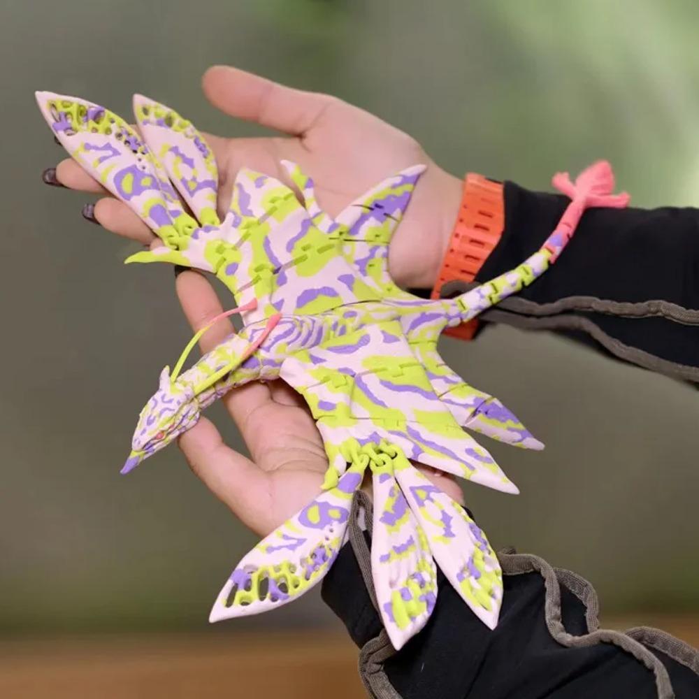 Avatar Ikran Banshee 3D tištěná polohovatelná akční figurka Stolní dekorace Pro sběratele Hráče Dospívající Halloween Kancelářský stůl Dárek