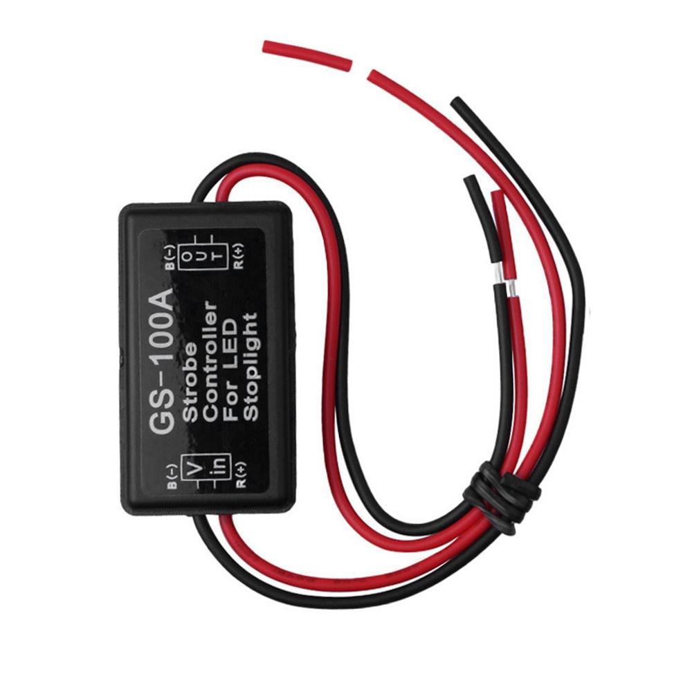 QQ-Flash Strobe Controller Brake Light Flasher Module For Car LED Brake Stop Light Lamp 12V чёрный