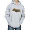 DC Comics Boys Justice League Movie Batman Logo Textured Hoodie