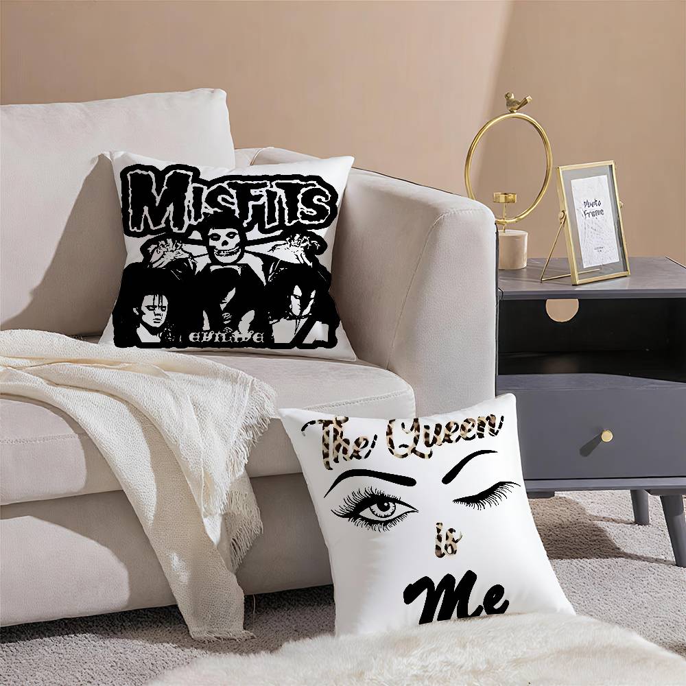Fashionable Style Handsome Trendy Brands Pillow Case Comfort Sofa Bed Silky Elegant Invisible Zipper Decorative Cushion Cover