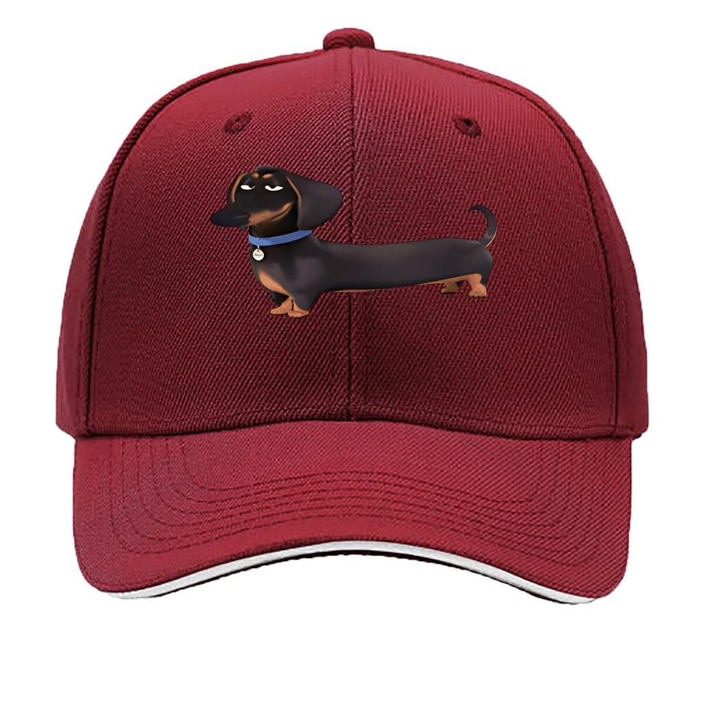 Fun Sausage Dog Print Baseball Cap Fashionable Adjustable Lightweight Durable Ideal for Hiking Sandwich Baseball Cap