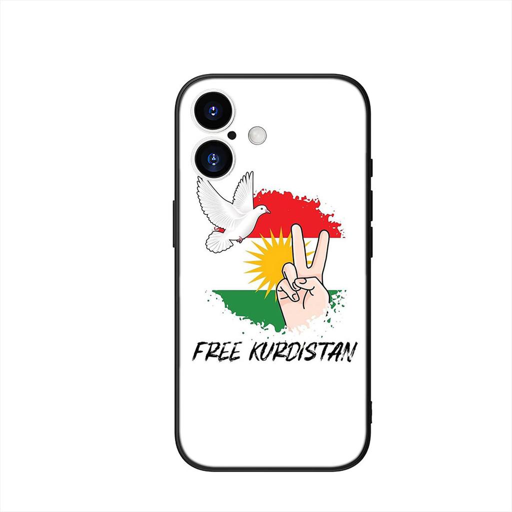 Phone Cover for Samsung Galaxy A55 A54 A25 A36 A17 A26 A35 A33 A34 A14 A37 S8 S9 S20 S21 FE S10 Plus Case Kurdistan Flag Casing