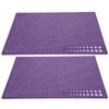 2Pcs Cutting Mat Board Manual Model Rubber Stamp Engraving Art SelfHealing Craft Film A3