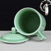 Celadon Ceramic Tea Cup with Lid