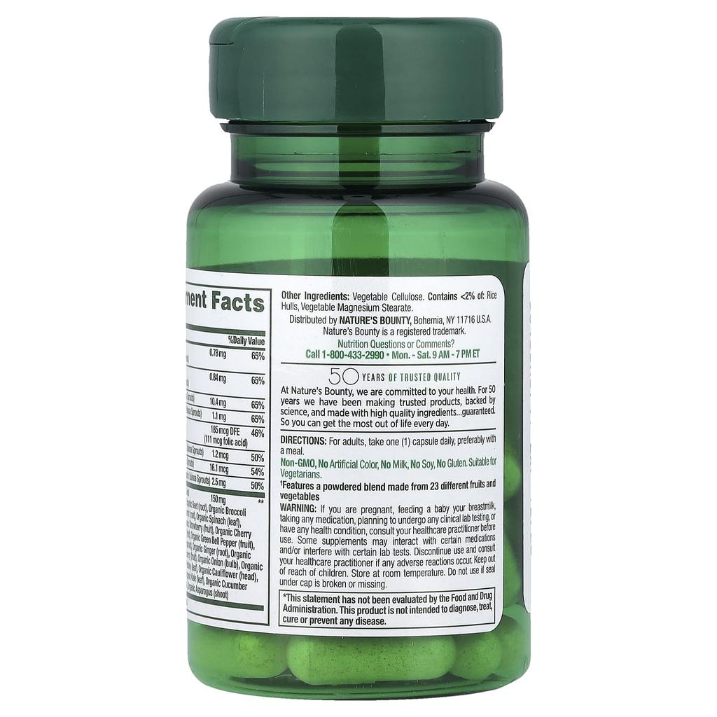 Nature's Bounty Superpotraviny Plus Energie, 30 kapslí