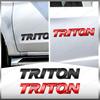 1Pc 3D ABS Plastic Decor Letter Logo Emblem Rear Trunk Decals Sticker For Mitsubishi L200 Triton Auto Accessories