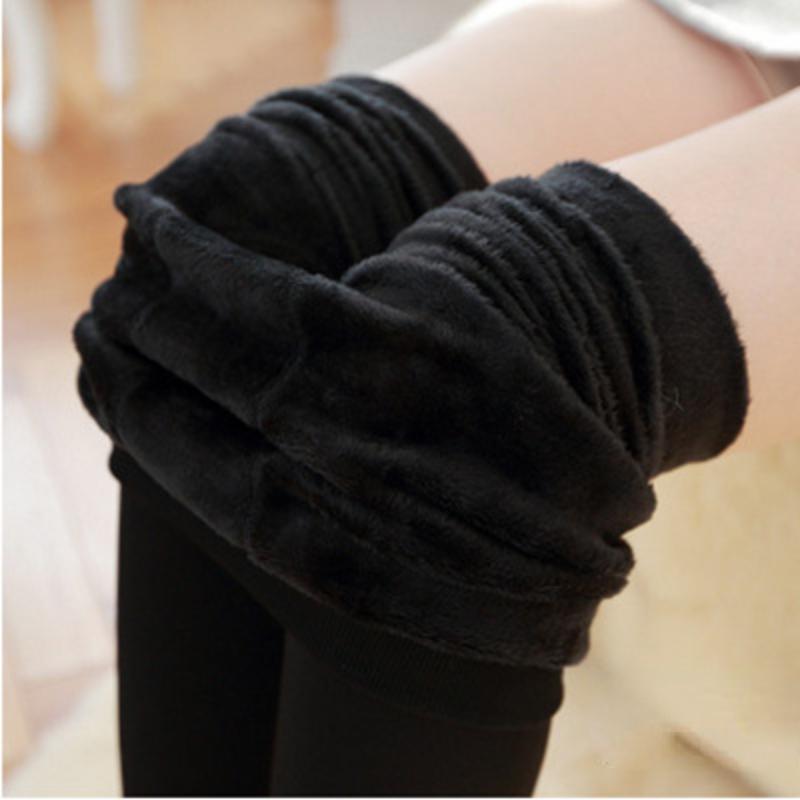 Medias cálidas para mujer, 8 colores, calentadores de piernas gruesos de invierno, leggings