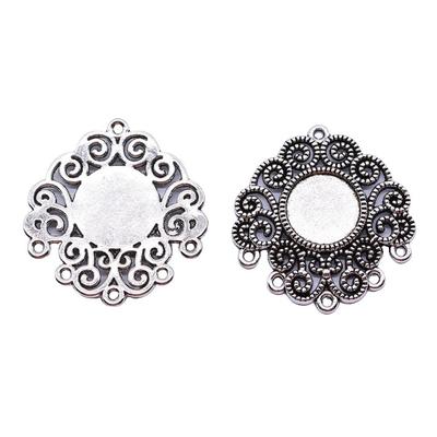 Accessories Parts Fit Round 8-15Mm Glass Cabochon Base Setting Tray Wedding Jewelry Findings QA016