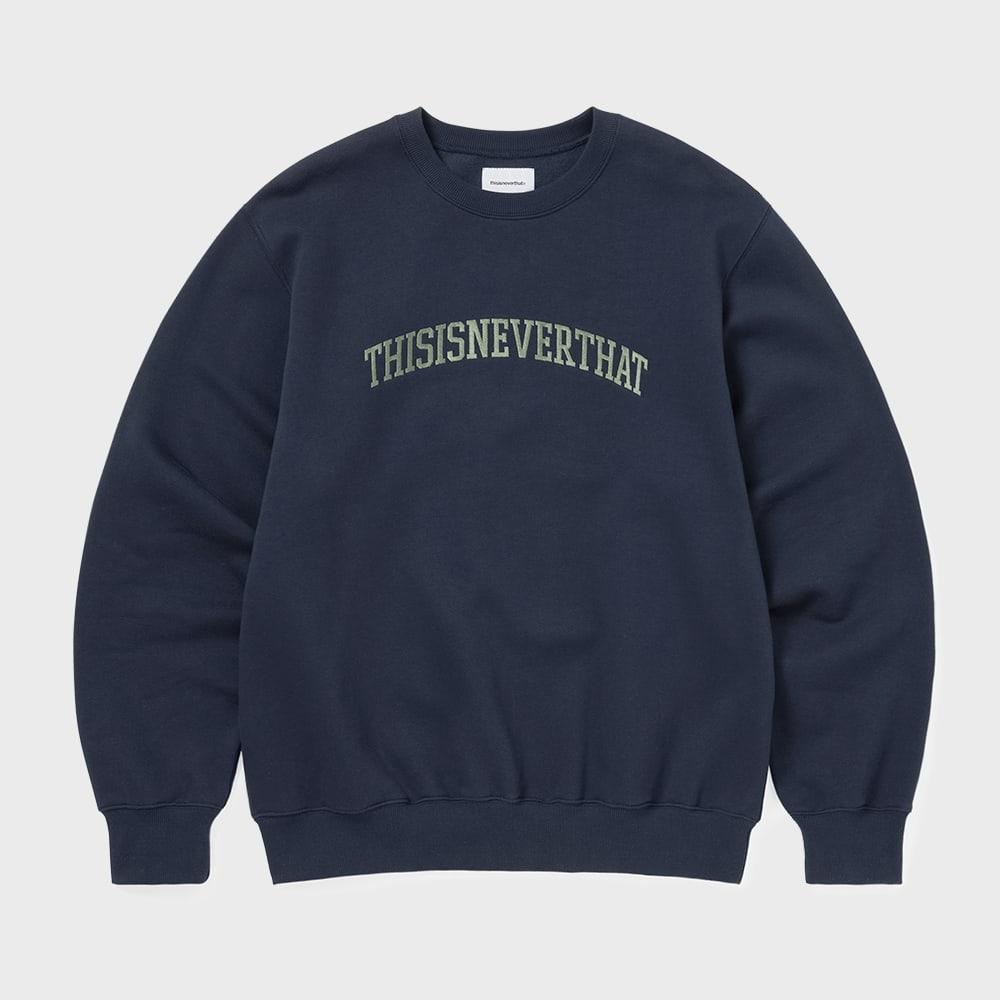 ThIs Is Never That Arch Logo Crewneck Navy S