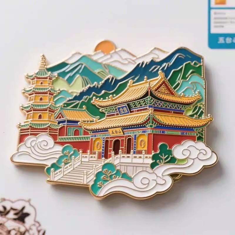 China Fridge Magnets Shanghai Souvenirs Tianjin Songshan Hongkong Chengdu Laojunshan Sanya Fridge Stickers Birthday Gifts