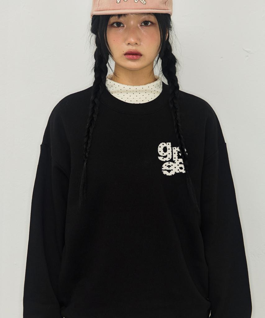 GRAVER [Unisex] Small Grae-S Dot Sweatshirt_4Color