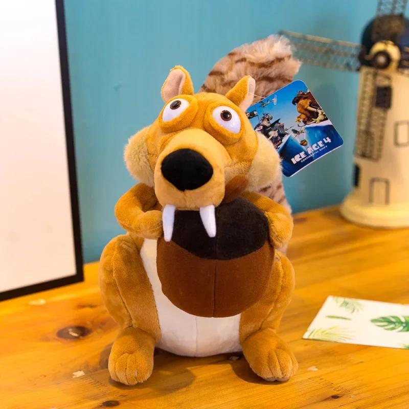 Cartoon Movie DSN Ice Age Sid Stuffed Toys Cart Squirrel Scart Manny Diego Sloth Plush Doll Toy Room Decoration Christmas Gift