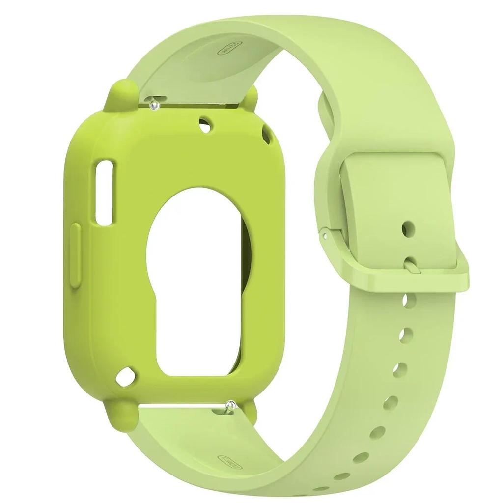 Silikonhülle+Armband für Redmi Watch 5 Lite / 5 Active weicher Stoßfänger Ersatzarmband Gürtel Uhrenarmband Schutzhülle Abdeckung