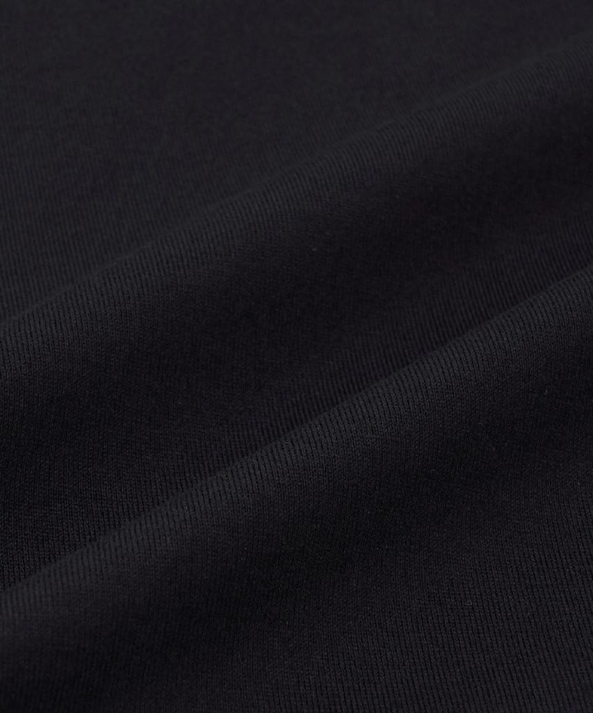 Emelbi Vintage Denim-Like Monogram Big Lux Oversized Short Sleeve T-Shirt Ny (Black)