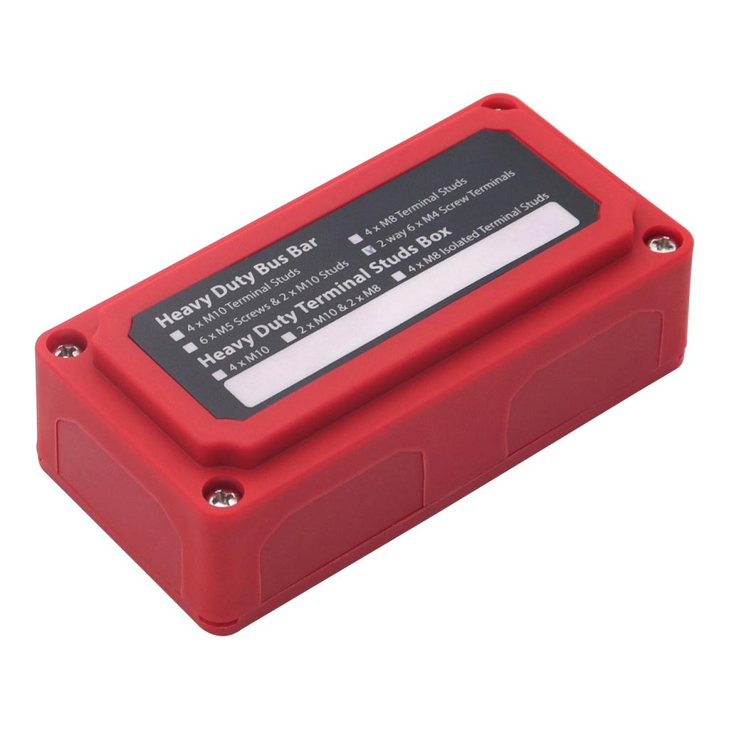 Heavy Duty Power Distribution Block with 100A Capacity Easy Wiring BusBar Box Simple Installation fit for Car & Boat