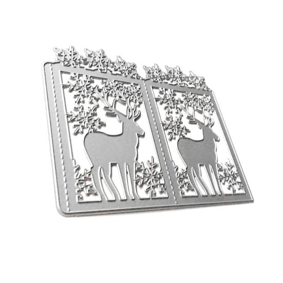 Vánoční jelen vyřezávací šablona DIY reliéfní šablona scrapbooking papírové karty dekorace