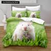 Hamster Duvet Cover King Queen Size Family Pet Guinea Pig Bedding Set for Kids Boys Girls Lovely Mini Animal 2/3pcs Quilt Cover
