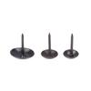 100Pcs Black Round Head Metal Pushpins Upholstery Nails Vintage Tacks Stud Decor