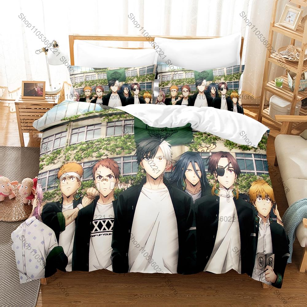 WIND BREAKER 2 Anime Style 3PCS Bedding Set Cozy Microfiber Bedding Kit Durable Design for Single Double Bed Room