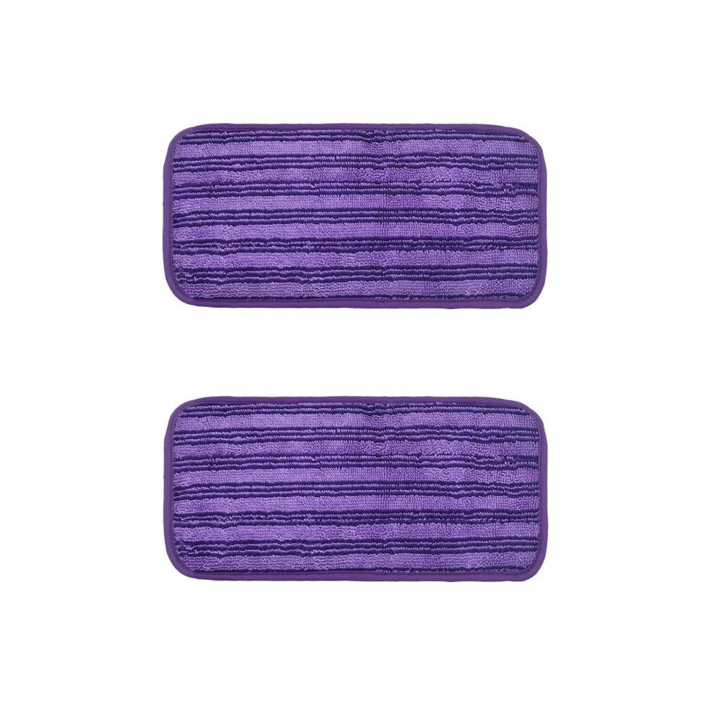 2 pieces Washable Microfiber Mop Cloth Multi-Purpose Absorbent Mop Head Replacements Wet Dry Cleaning Reusable Mop Pads