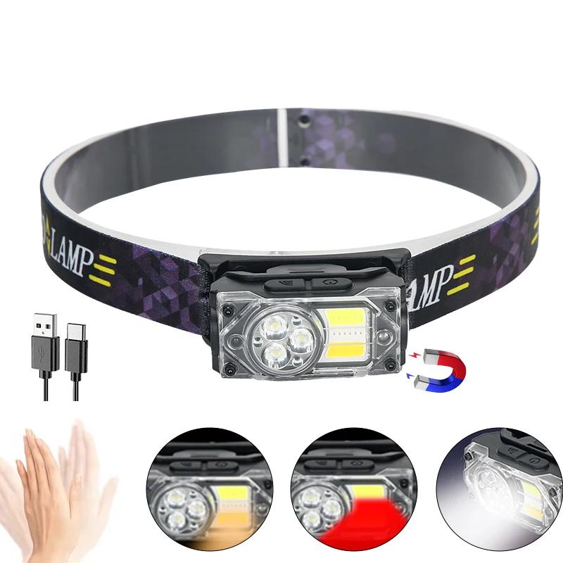 Multifunctional EDC Flashlight 1200Lumen Type C Rechargeable Portable LED Floodlight Lantern Hand Lamp with Pen Clip Tail Magnet