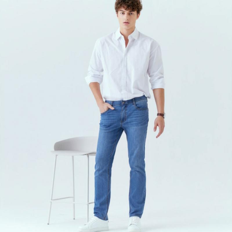 Bang Bang Men S Relaxed Ultra Stretch elaStic waiSt Denim chooSe 1 Of 3