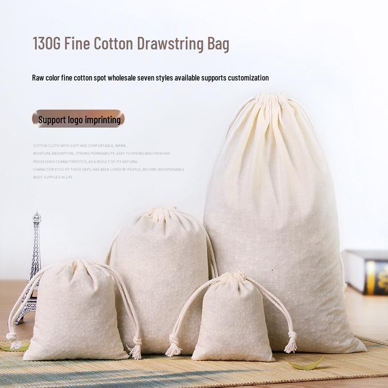 Original Cotton Drawstring Bag: Spice, Tea, Jewelry & Herbal Use