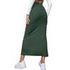 Women's Skirt, Solid Color Bag Hip Skirt, Split Long Skirt