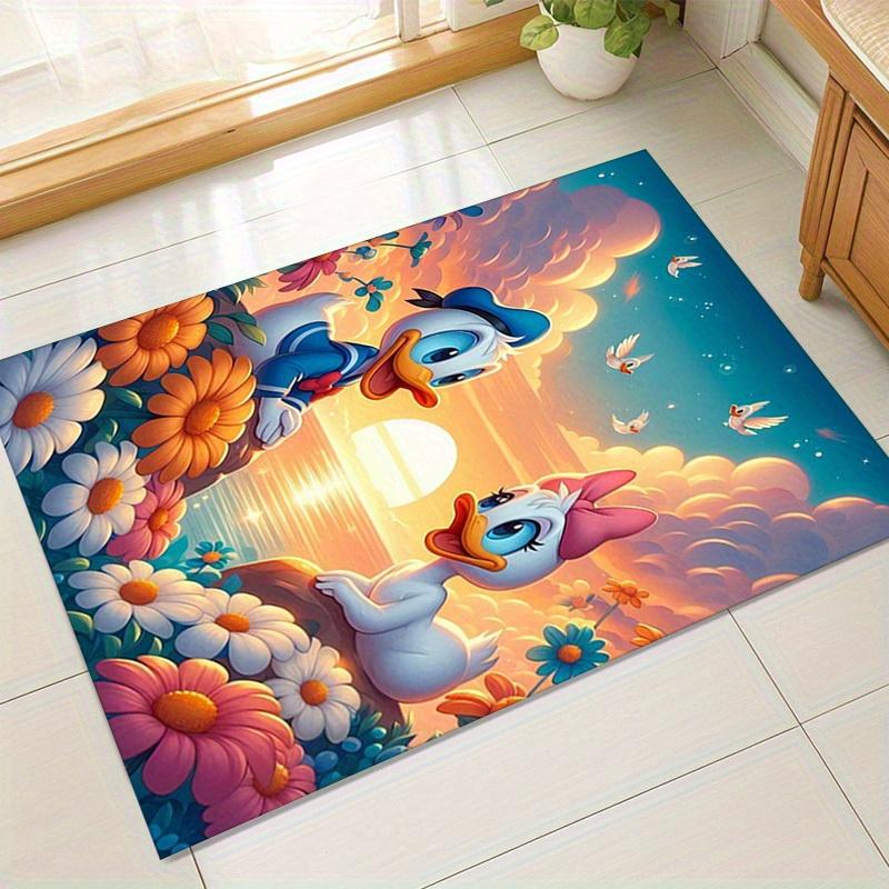 

1pc. Cute Duck Couple Outdoor Rug for Home Decor, Office Carpet Gift Idea, Vibrant Floral Mat with Sunset Backgroundz0410146 60cm by 90cm