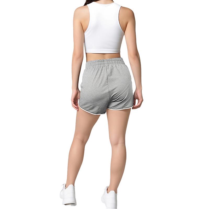 Women's Breathable Summer Sports Shorts - Casual Solid Color Yoga Beachwear