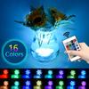 10Leds RGB LED Underwater Light Submersible Night Lamp Battery Powered Garden Swimming Pool Light For Wedding Party Vase Bowl